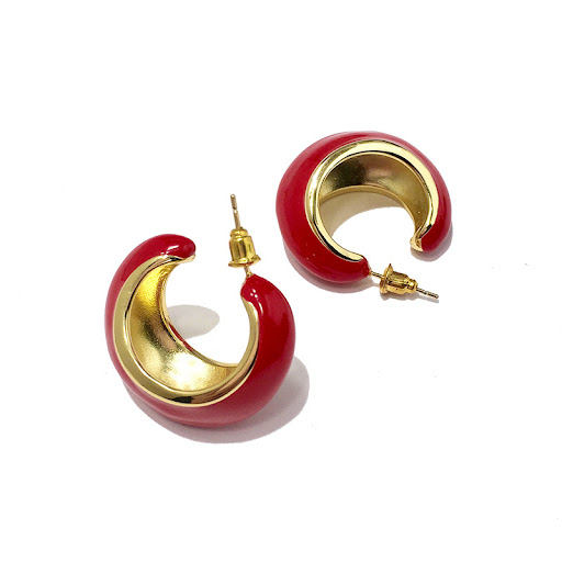 Title 16, Creative Retro C-shaped Enamel Drip Oil Moon Bo...