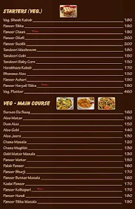 Punjabi Ahaar menu 2