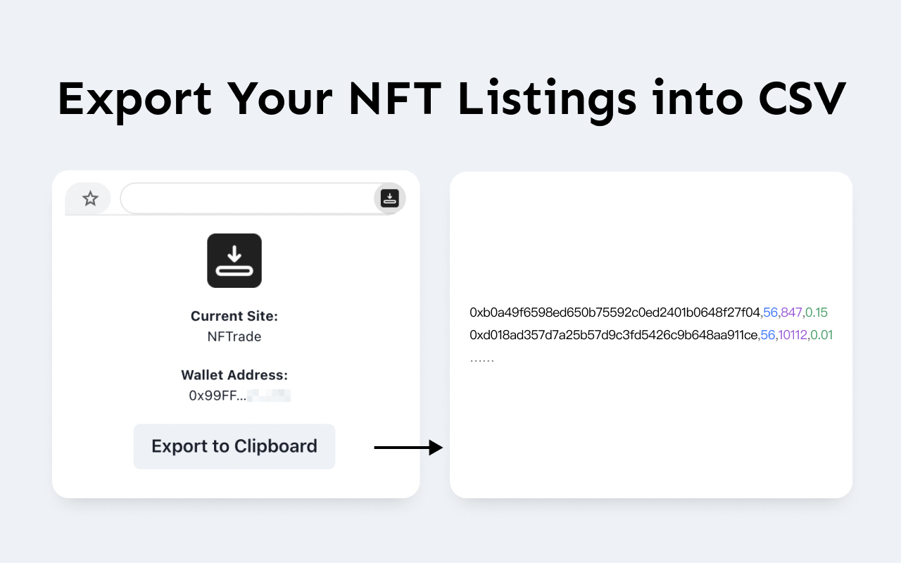 Export My NFT Listings Preview image 0