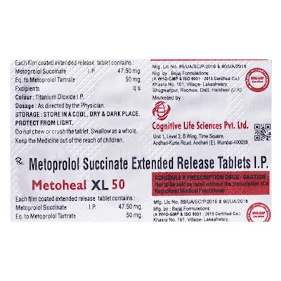 Metoheal Xl 50mg Tablet 10's