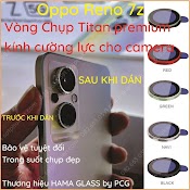 (Có Video) Bộ 2 Viền (Vòng) Chụp Camera Liền Kính Cường Lực Bảo Vệ Camera Oppo Reno 7Z 5G (7 Z) Titan Premium Trong Suốt