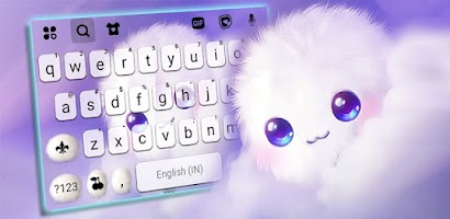 Cute Fluffy Cloud Keyboard Bac Screenshot