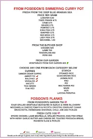 Poseidon's Cove menu 1
