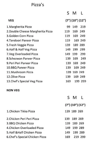 Pizzaria.Com menu 