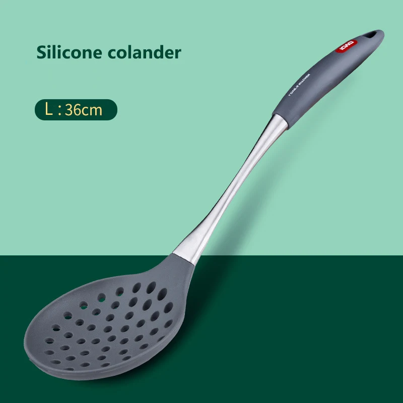 RVS siliconen spatel en lepel anti-aanbak kookgerei set. Gemakkelijk koken, eenvoudig schoonmaken en meer plezier in de keuken!