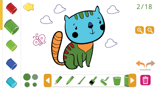 Screenshot Kids paint coloring game