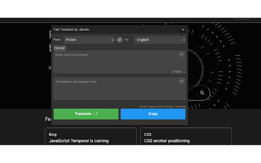 Fast Translator by Jakubix