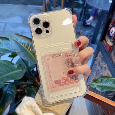 Ốp Điện Thoại Màu Trơn Có Ngăn Đựng Thẻ Cho Iphone 6 / 6Plus / 6S / 6Splus / 7 / 7Plus / 8 / 8Plus / X / Xs / Xr / Xsmax / 11 / 12 / 13 /14 Pro / Max / Plus / Promax