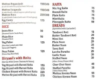 Tandoori Trumpet menu 2