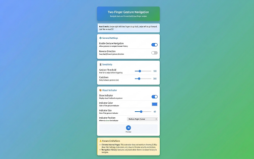 Two-Finger Gesture Navigation screenshot 2