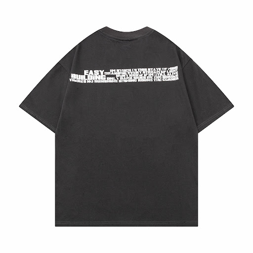 Title 3, Mens cotton T-shirt featuring a creative curve...