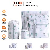 Túi Giặt Đồ Cao Cấp 2 Lớp Dày Dặn Họa Tiết, Túi Lưới Giặt Quần Áo, Áo Ngực, Quần Lót, Vớ Có Khóa Kéo Chắc Chắn