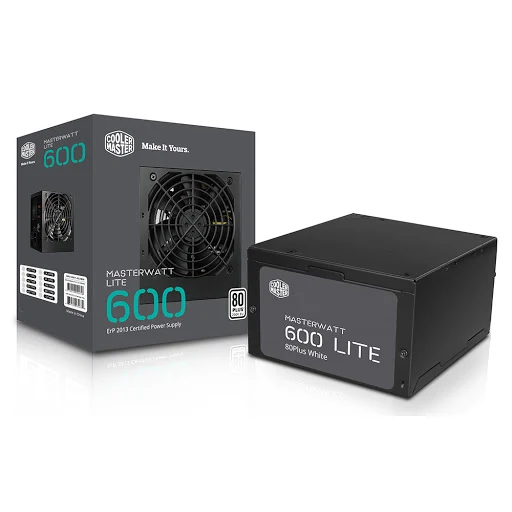 Nguồn máy tính Cooler Master Masterwatt Lite - 600W - 80 Plus White