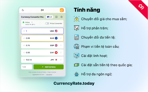 Công Cụ Chuyển Đổi Tiền Tệ PRO