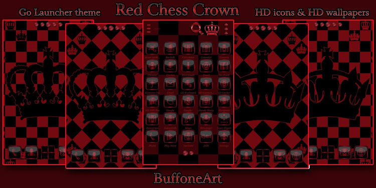 Red Chess Crown Go Launcher - v2.2 - (Android)