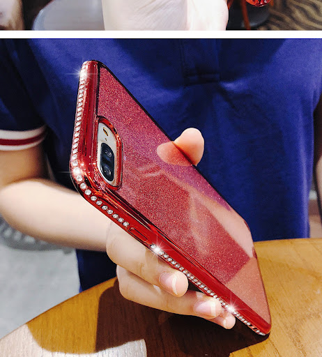 Title 3, Electroplated Silicone Phone Case with Glitter ...