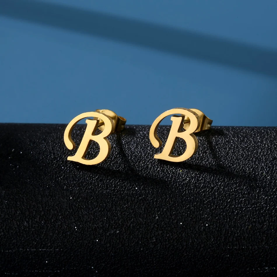26 RVS oorbellen met Engelse alfabetletters, Modieuze sieraden om je individualiteit uit te drukken en een persoonlijke touch toe te voegen.