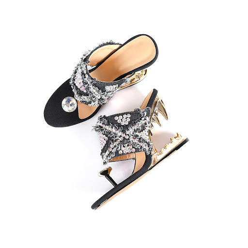 Title 4, Womens Plus Size High Heel Shoes with Rhinesto...