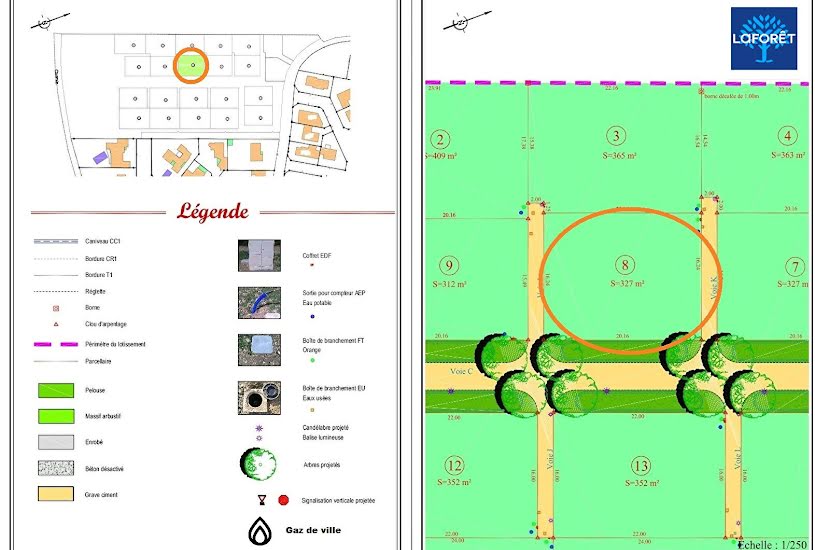  Vente Terrain à bâtir - 352m² à Saint-Augustin (17570) 