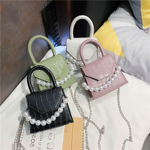 Title 5, Western Style Stone Pearl Small Square Bag Add ...
