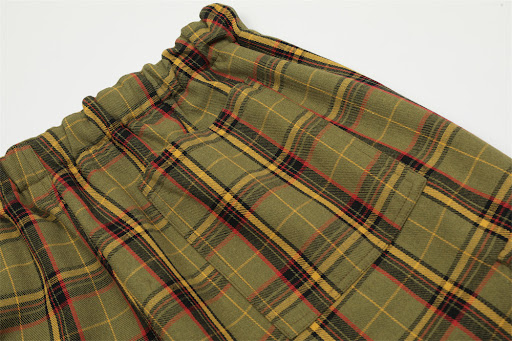 Title 11, Mens Plaid Cargo Pocket Casual Trousers Comfor...