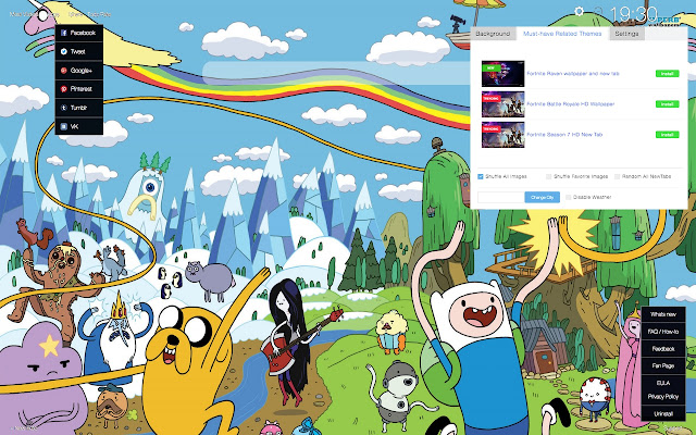 Adventure Time HD Wallpapers New Tab