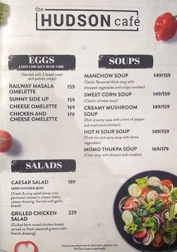 Hudson Cafe menu 