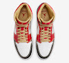 air jordan 1 mid xq white/gold dust-sport red-black