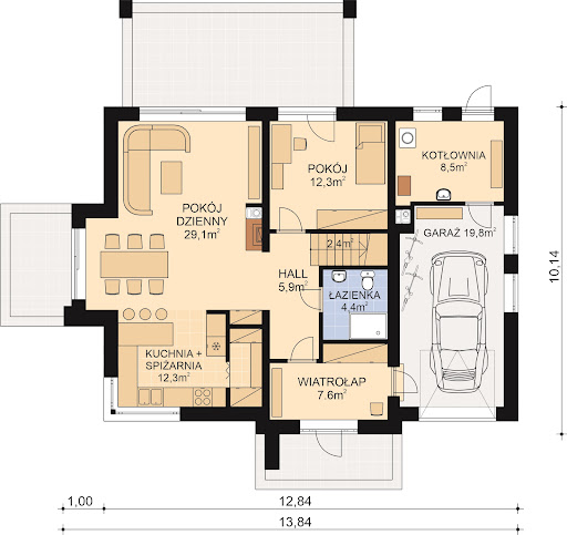 APS 289w2 - Rzut parteru