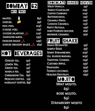 Bombay 62 menu 1