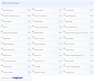 Hotel Niyaz menu 2