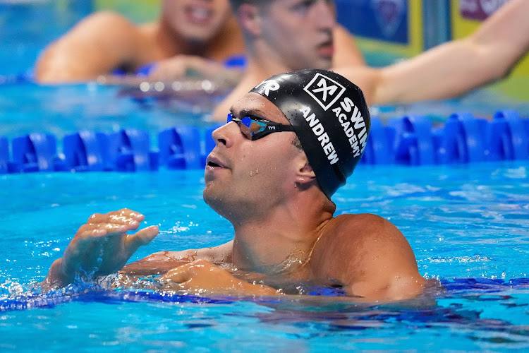 Michael Andrew reacts in the Men's 200m Individual Medley Semifinals 2 during the U.S. Olympic Team Trials swimming competition