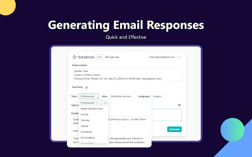 EchoEmail-AI Email Write Generator