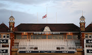 The Union Jack flies at half-mast after it was announced that Queen Elizabeth has died, after day one of the third Test between England and SA at the Oval in London on September 8 2022.