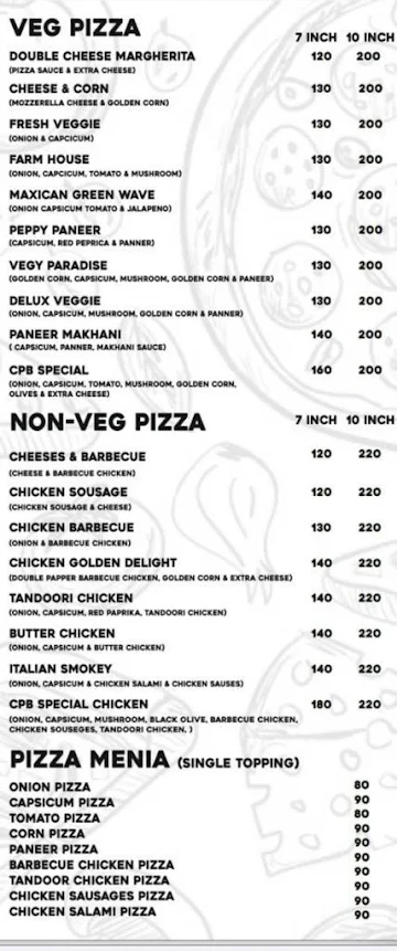 The Pizza Kitchen menu 