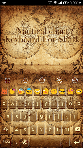 Emoji Keyboard-Nautical Chart