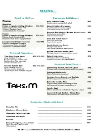 Taksim menu 3