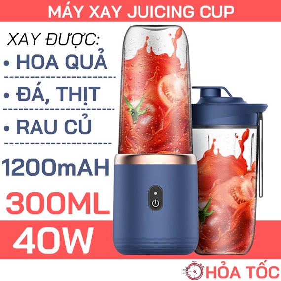 Máy Xay Sinh Tố Cầm Tay Mini Tích Điện - Máy Say Sinh Tố Đa Năng Nhỏ Gọn