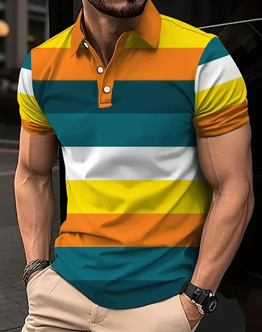 Camicia Uomo Business Casual con St - 2