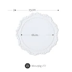 White single plate