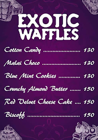Waffle Cart menu 1