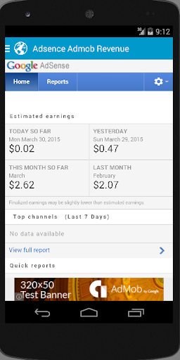 Adsense and Admob Revenue