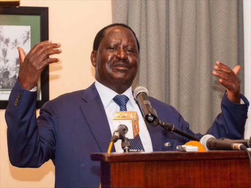 Opposition leader Raila Odinga. /COURTESY