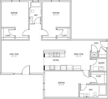 3 Bed 2 Bath