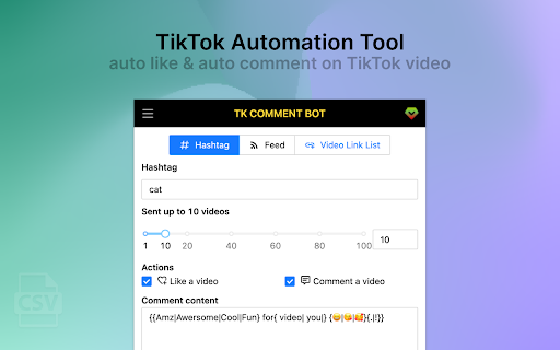 TikCommentBot - Auto Comment & Like Bot