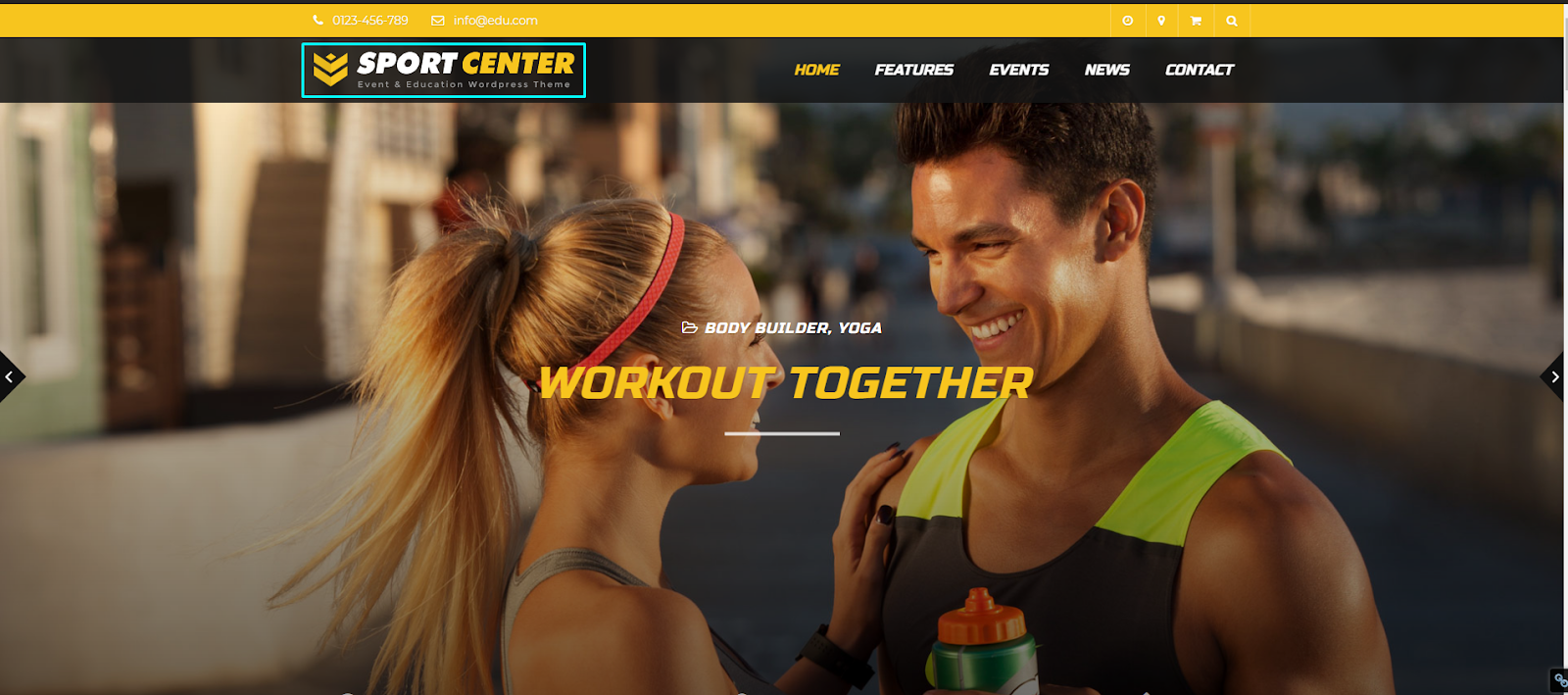 Sport Center - Education and Multipurpose Events WordPress Theme