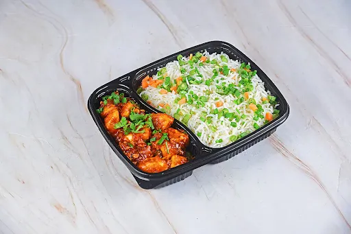 Paneer Manchurian + Veg Fried Rice