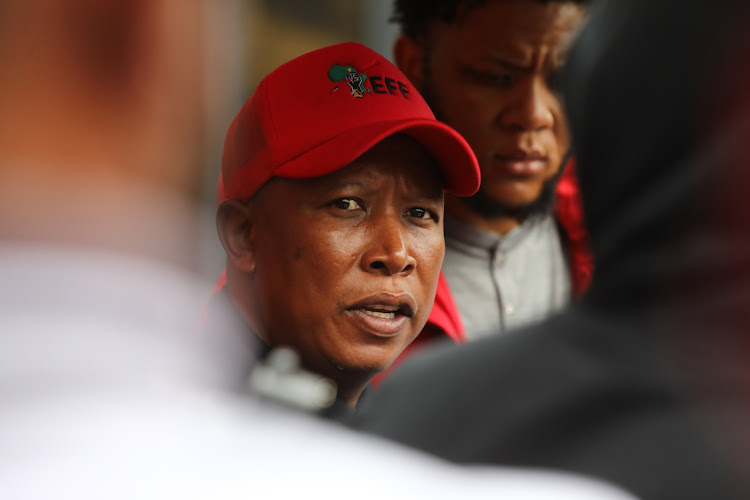 EFF leader Julius Malema visited eThekwini families who lost their homes due to heavy rains last week.