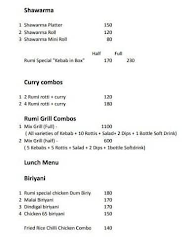 Rumi Kebabs By Cafe Rumi menu 2