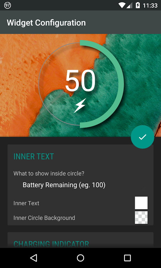    Battery Widget Reborn 2016- screenshot  